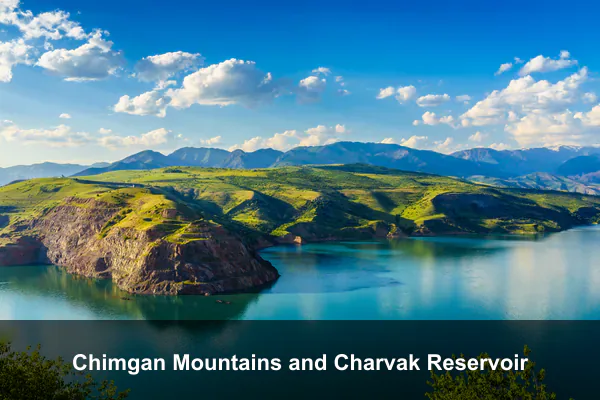 Chimgan Mountains and Charvak Reservoir