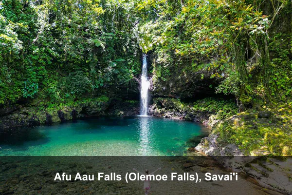 Afu Aau Falls (Olemoe Falls), Savai'i