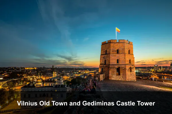 Vilnius Old Town and Gediminas Castle Tower