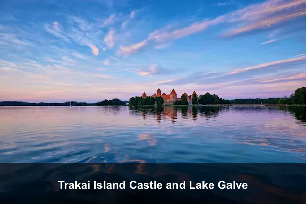 Trakai Island Castle and Lake Galve