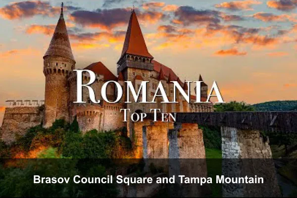 Brasov Council Square and Tampa Mountain