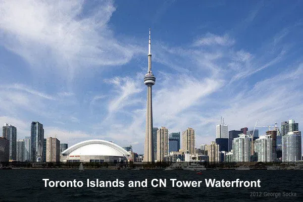 Toronto Islands and CN Tower Waterfront
